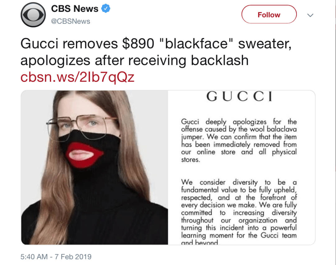 Gucci’s Sweater Crisis Perpetuates Fashion PR Embarrassments - Agility ...