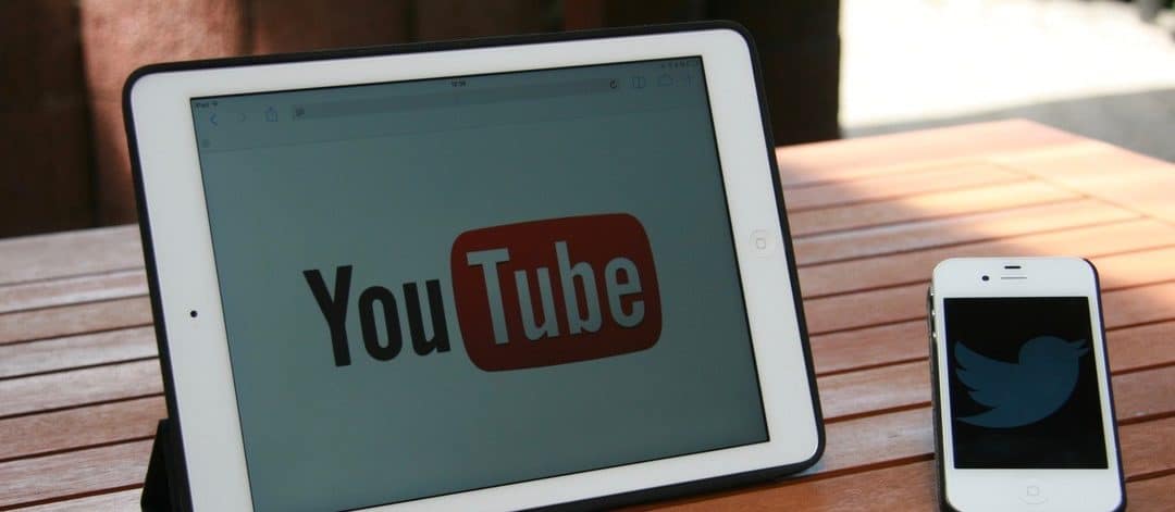 Tablet showing YouTube, an online video portal owned by Google Inc.